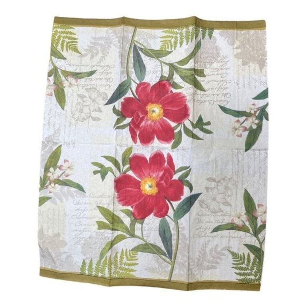 Lot 8 New Paper Napkin Assortment Floral Paris For Decoupage Large 16x13 & 9.5 - Picture 5 of 16